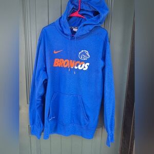 Nike Blue Broncos Pullover Hoodie